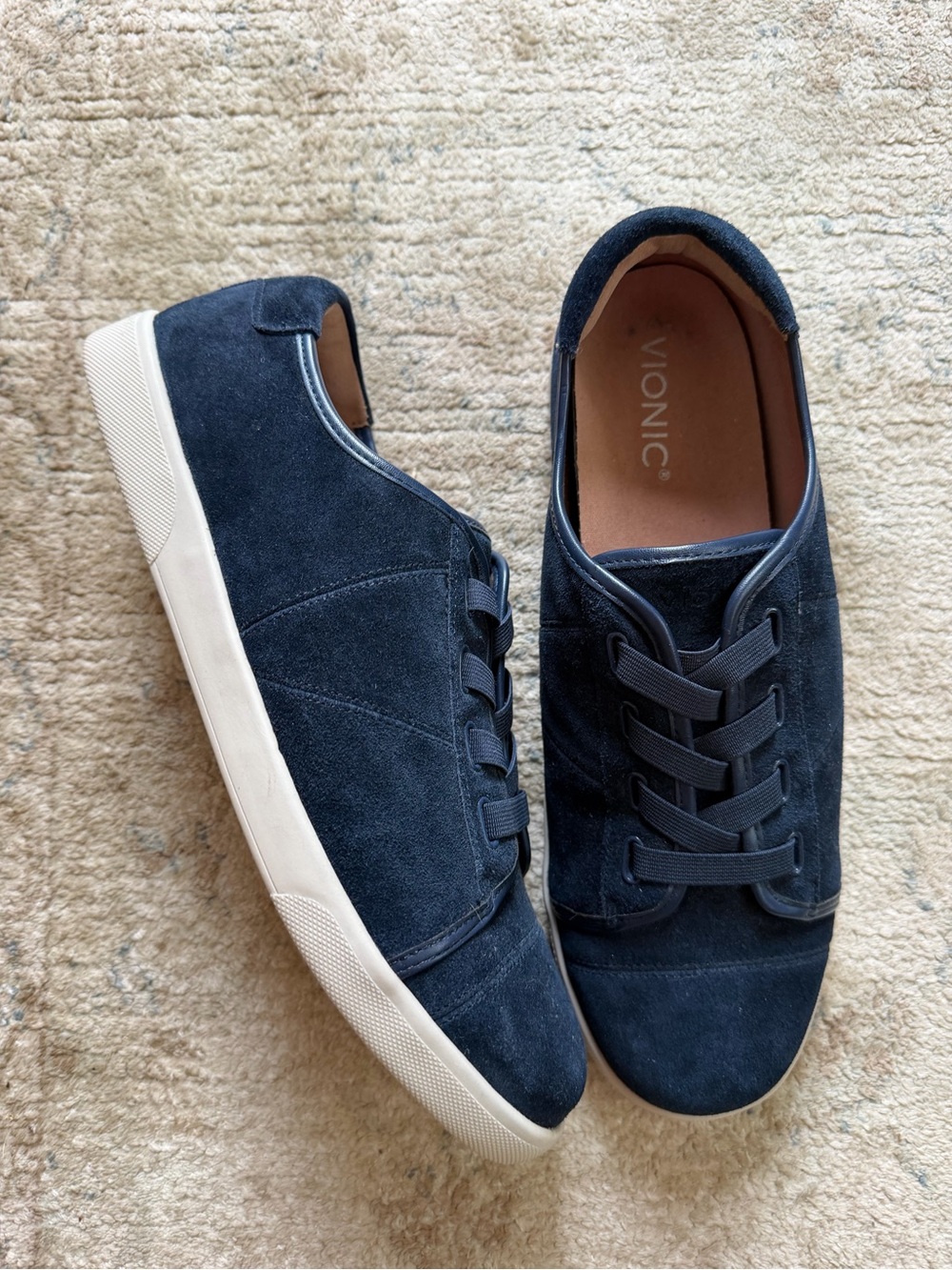 Vionic Jean Navy Suede Slip On Wide Sneakers 11